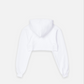 ADLV x LISA A LOGO EMBLEM PATCH CROP HOODIE (WHITE)