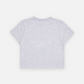 RAINBOW GRADATION ARTWORK CROP TOP SHORT SLEEVE T-SHIRT MELANGE