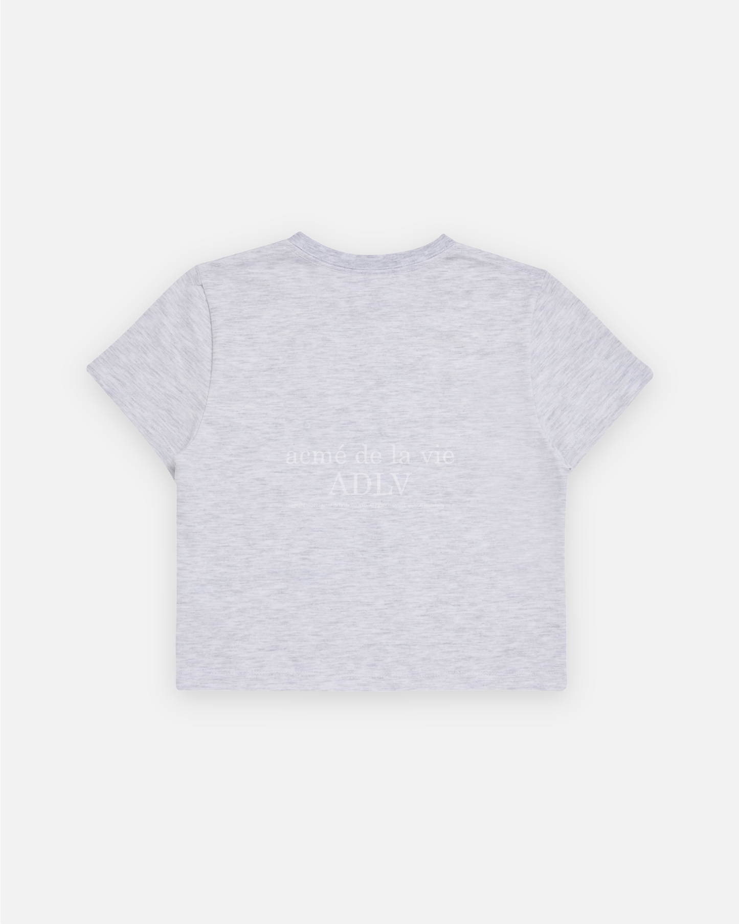 RAINBOW GRADATION ARTWORK CROP TOP SHORT SLEEVE T-SHIRT MELANGE