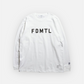 FDMTL LOGO L/S TEE (WHITE)