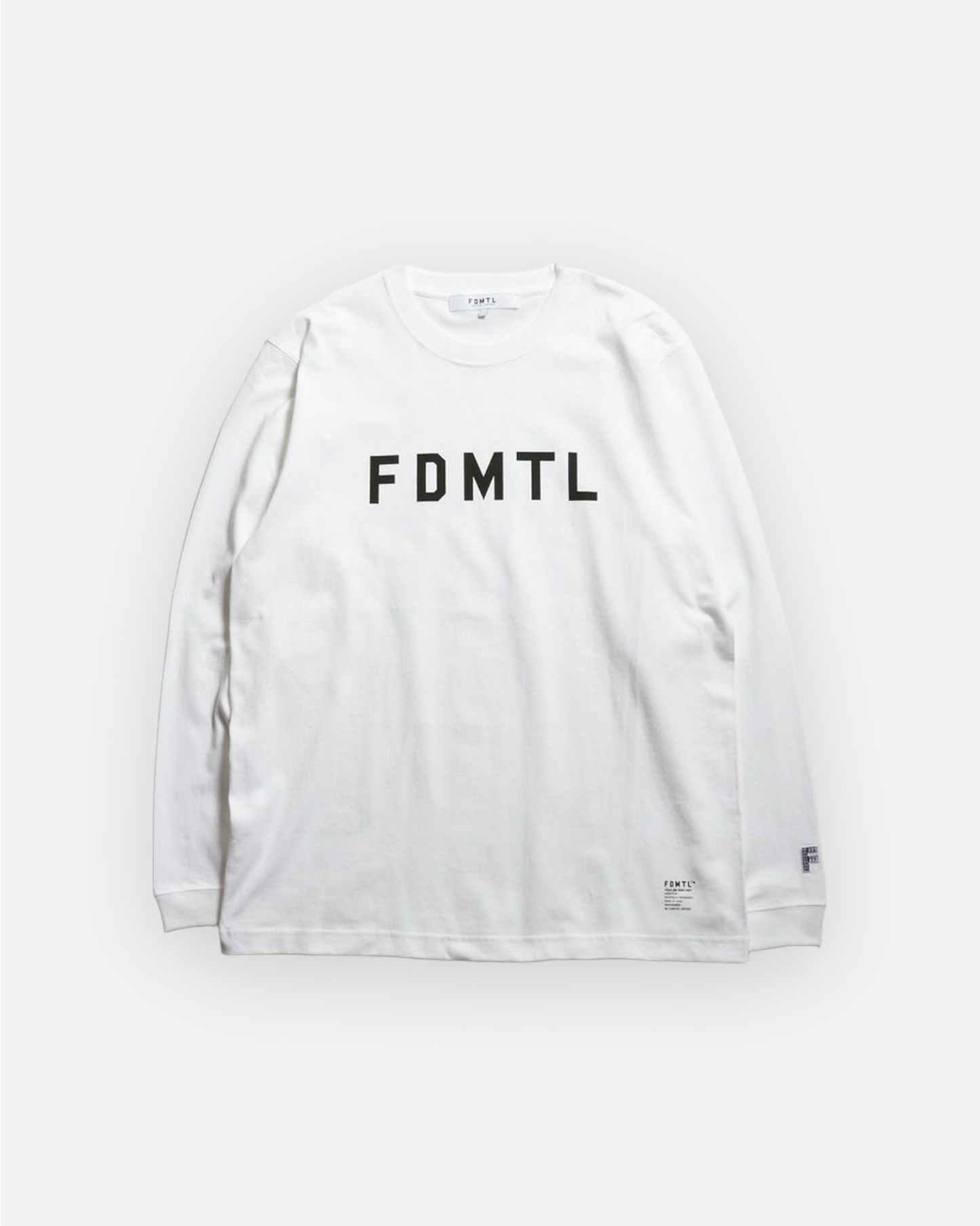 FDMTL LOGO L/S TEE (WHITE)