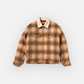 UNIVERSAL OVERALL TRUCK JACKETSHAGGY CHECK + 14W CORDUROY (BEIGE)