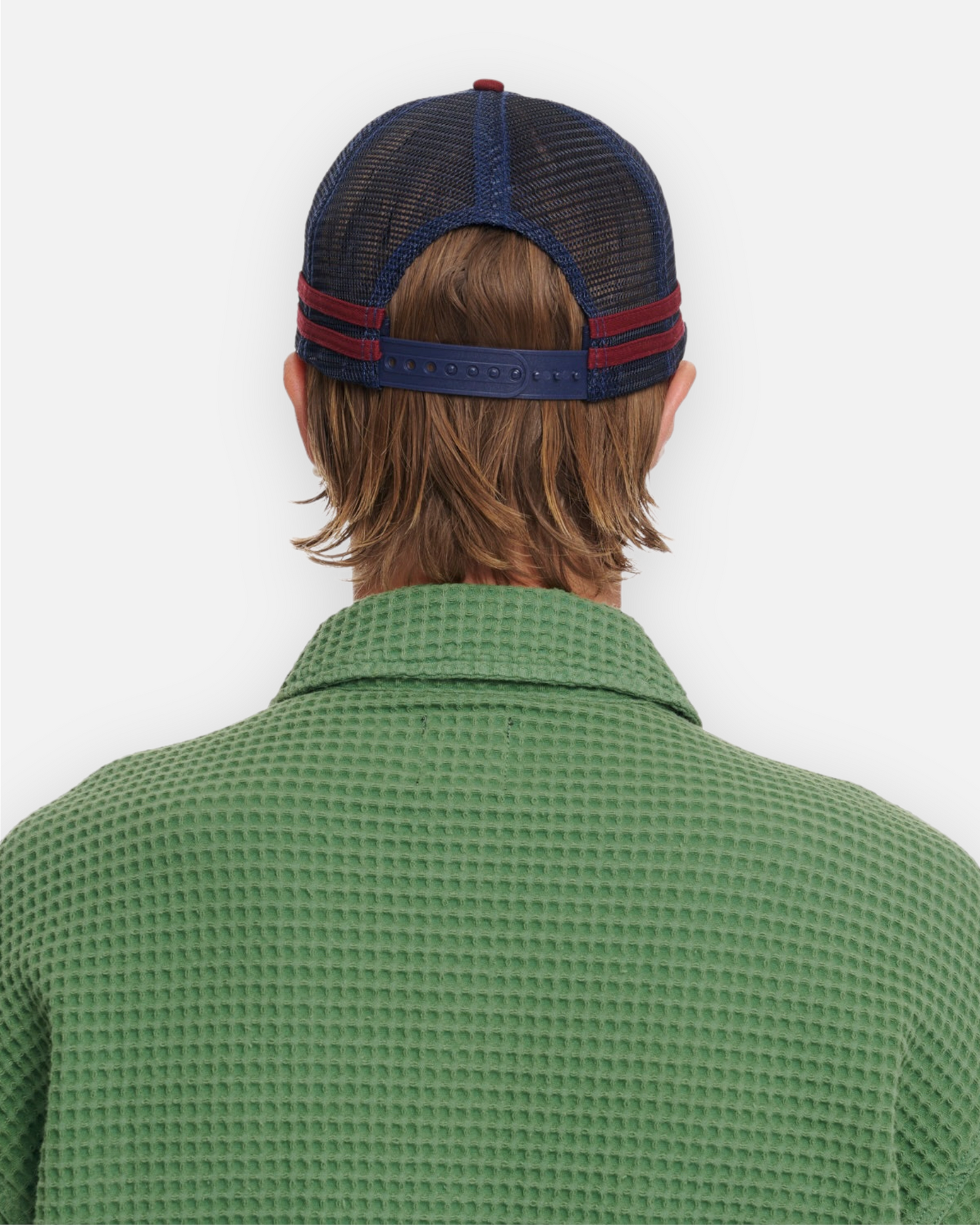BRAIN DEAD LOGOHEAD 5 PANEL TRUCKER CAP (NAVY)