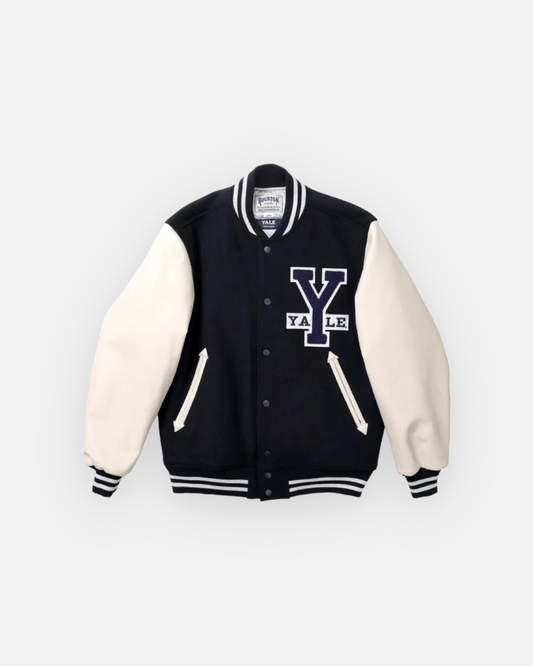 HOUSTON YALE VARSITY JACKET (NAVY)