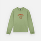 BRAIN DEAD ORACLE PIQUE LONG SLEEVE SHIRT (SEAFOAM)