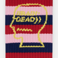 BRAIN DEAD STRIPED LOGO HEAD SOCK (NAVY)