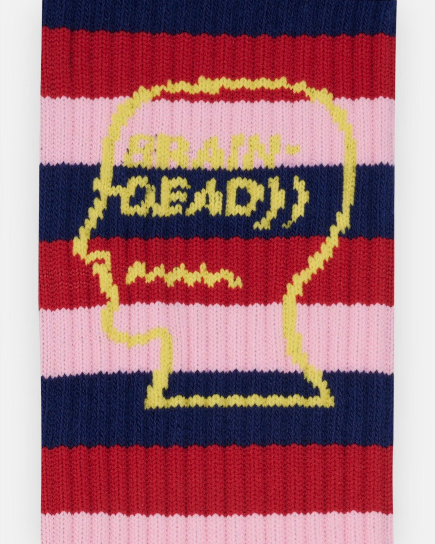 BRAIN DEAD STRIPED LOGO HEAD SOCK (NAVY)