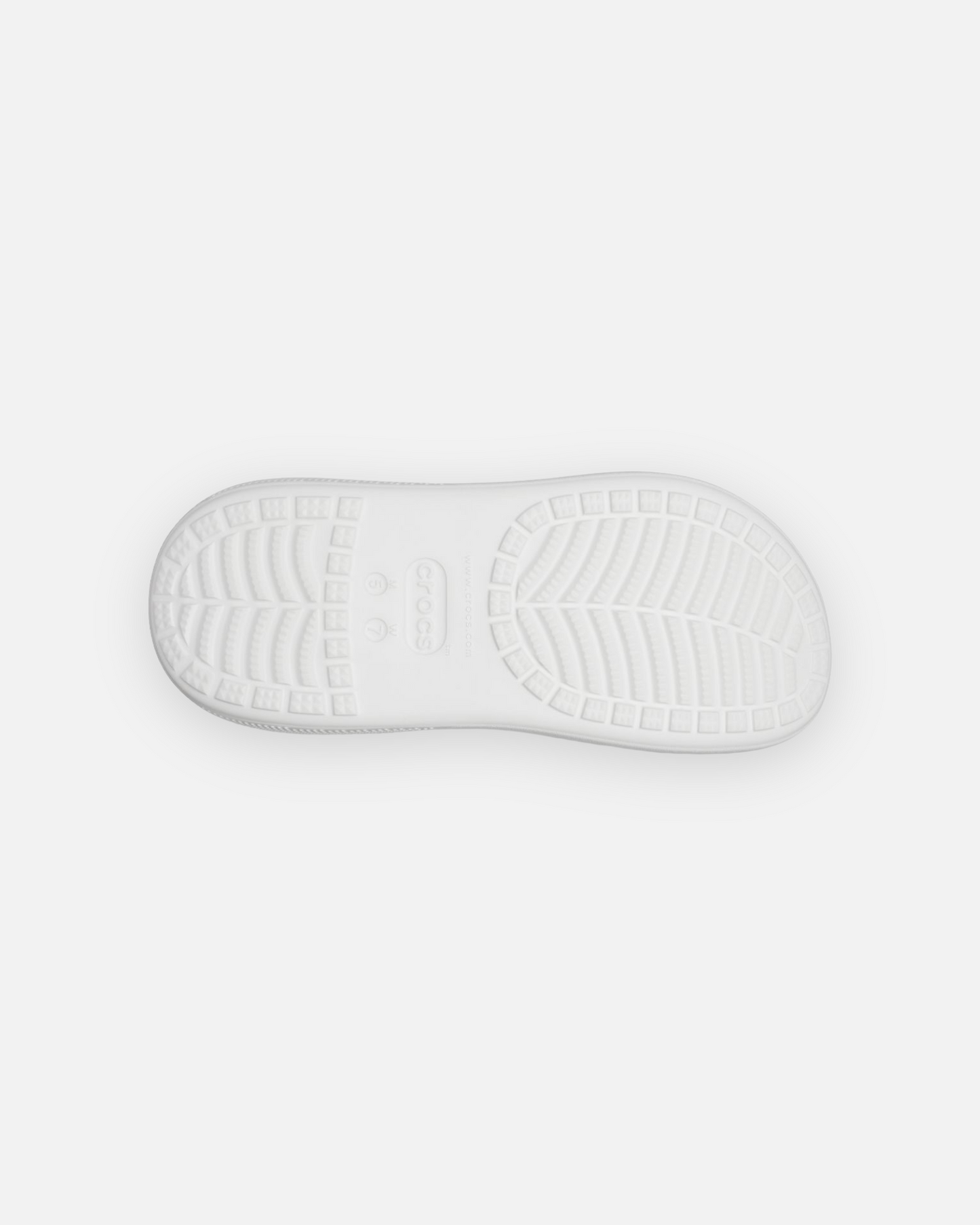 CROCS CLASSIC CRUSH CLOG (WHITE)