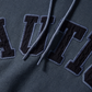 NAUTICA KNIT ACTIVE HEAVY WEIGHT SWEAT GARMENT DYED ARCHLOGO HOODIE (NAVY, 4NV)