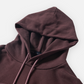 NAUTICA KNIT ACTIVE HEAVY WEIGHT SWEAT GARMENT DYED ARCHLOGO HOODIE (BURGUNDY, 6WW)