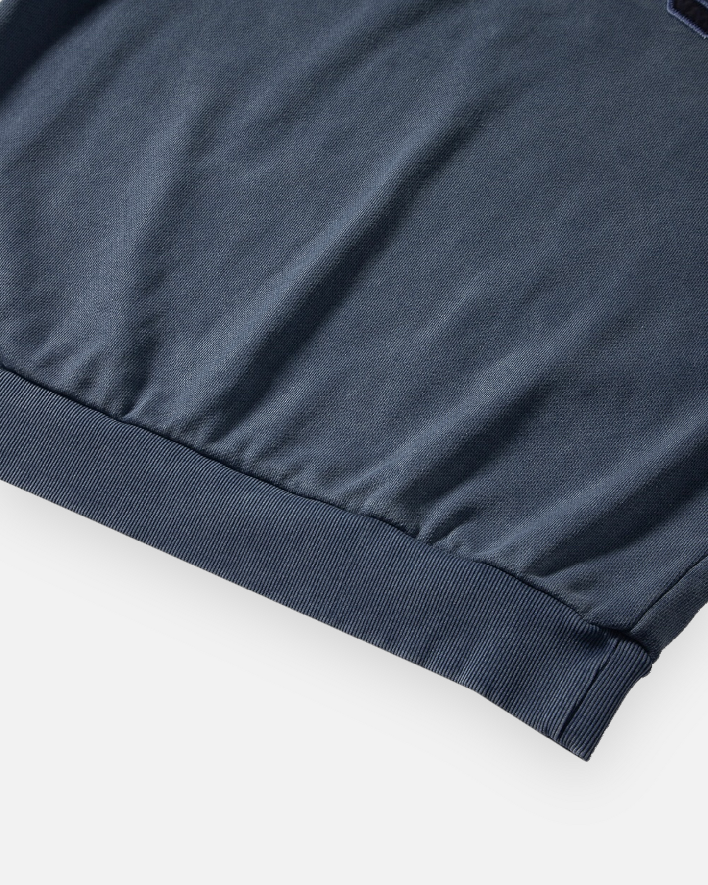 NAUTICA KNIT ACTIVE HEAVY WEIGHT SWEAT GARMENT DYED ARCHLOGO CREW (NAVY, 4NV)