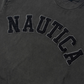 NAUTICA L/S T-SHIRTS TOO HEAVY GARMENT DYED ARCHLOGO L/S TEE (CHARCOAL, 01C)
