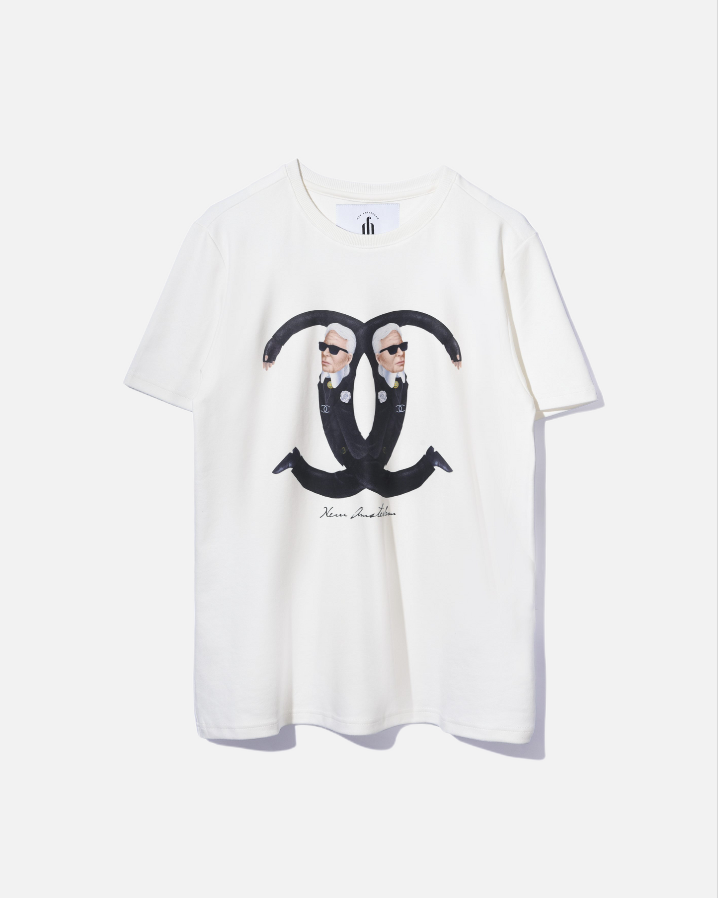 TRIBUTE TO KARL LAGERFELD BASIC TEE WOMAN (WHITE)