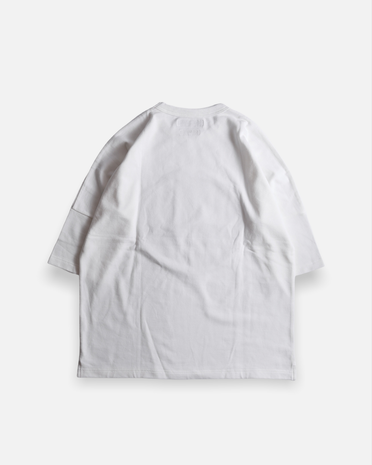 BORO PATCHWORK WIDE TEE (WHITE)