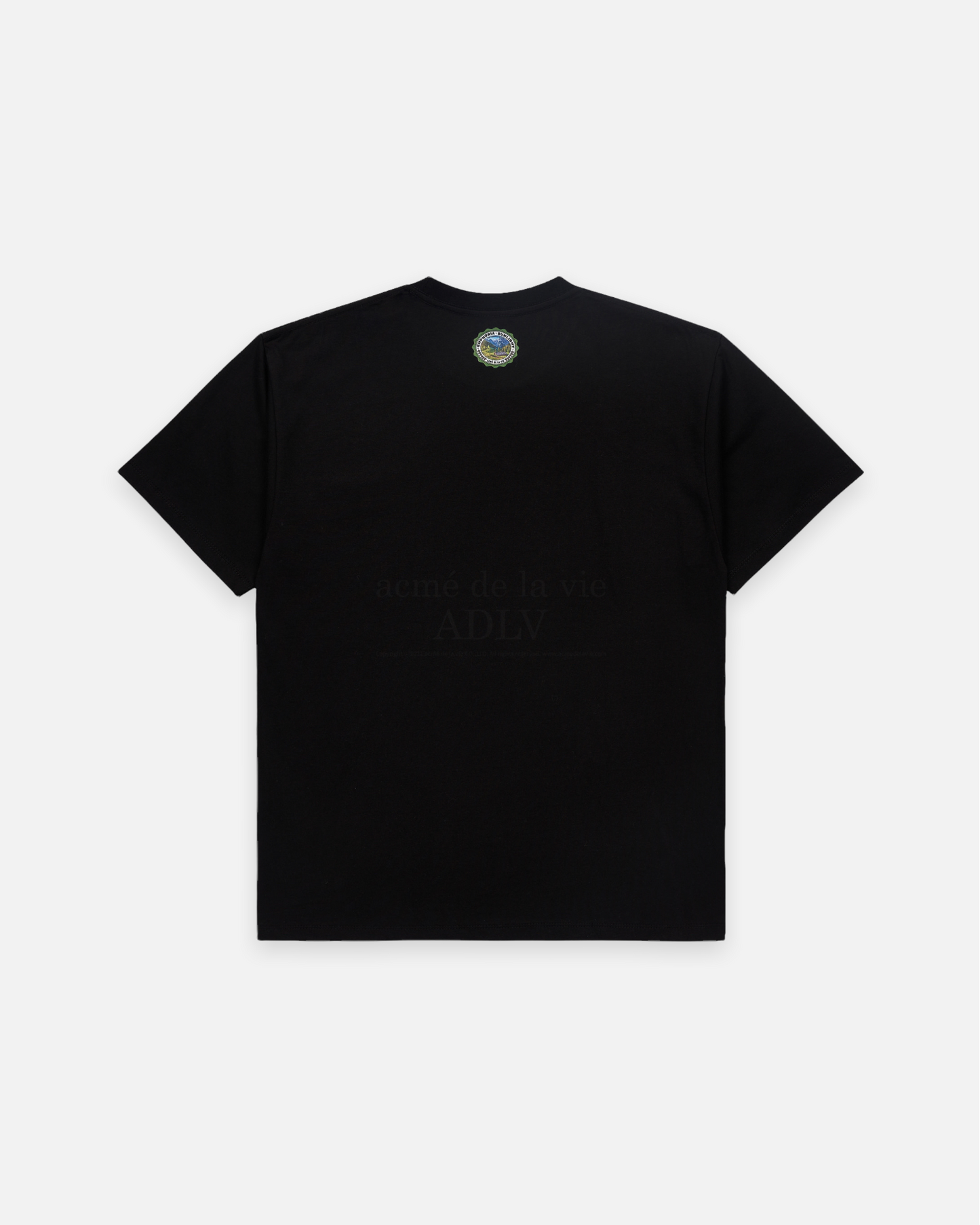 ADLV x LISA GREENERY ARTWORK BASIC SHORT SLEEVE T-SHIRT (BLACK)