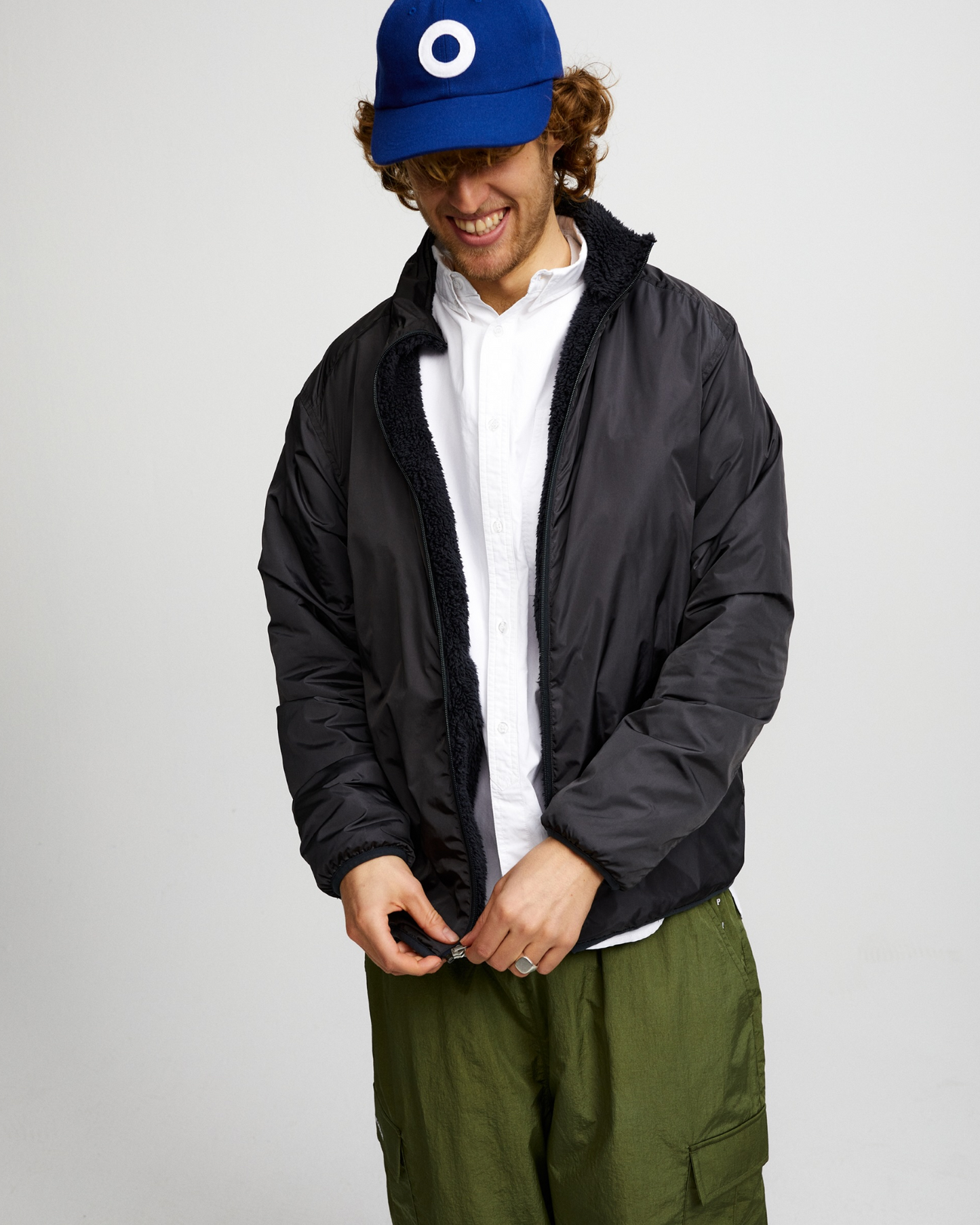 POP PLADA FLEECE JACKET (CHARCOAL)