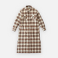 GRAMICCI FLANNEL SHIRT DRESS (BEIGE)