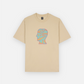 BRAIN DEAD SPLIT PLANES T-SHIRT (TAN)