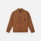 BRAIN DEAD WAFFLE SNAP FRONT SHIRT (LIGHT BROWN)