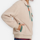 BRAIN DEAD YIN YANG HALF ZIP JACKET (CREAM)