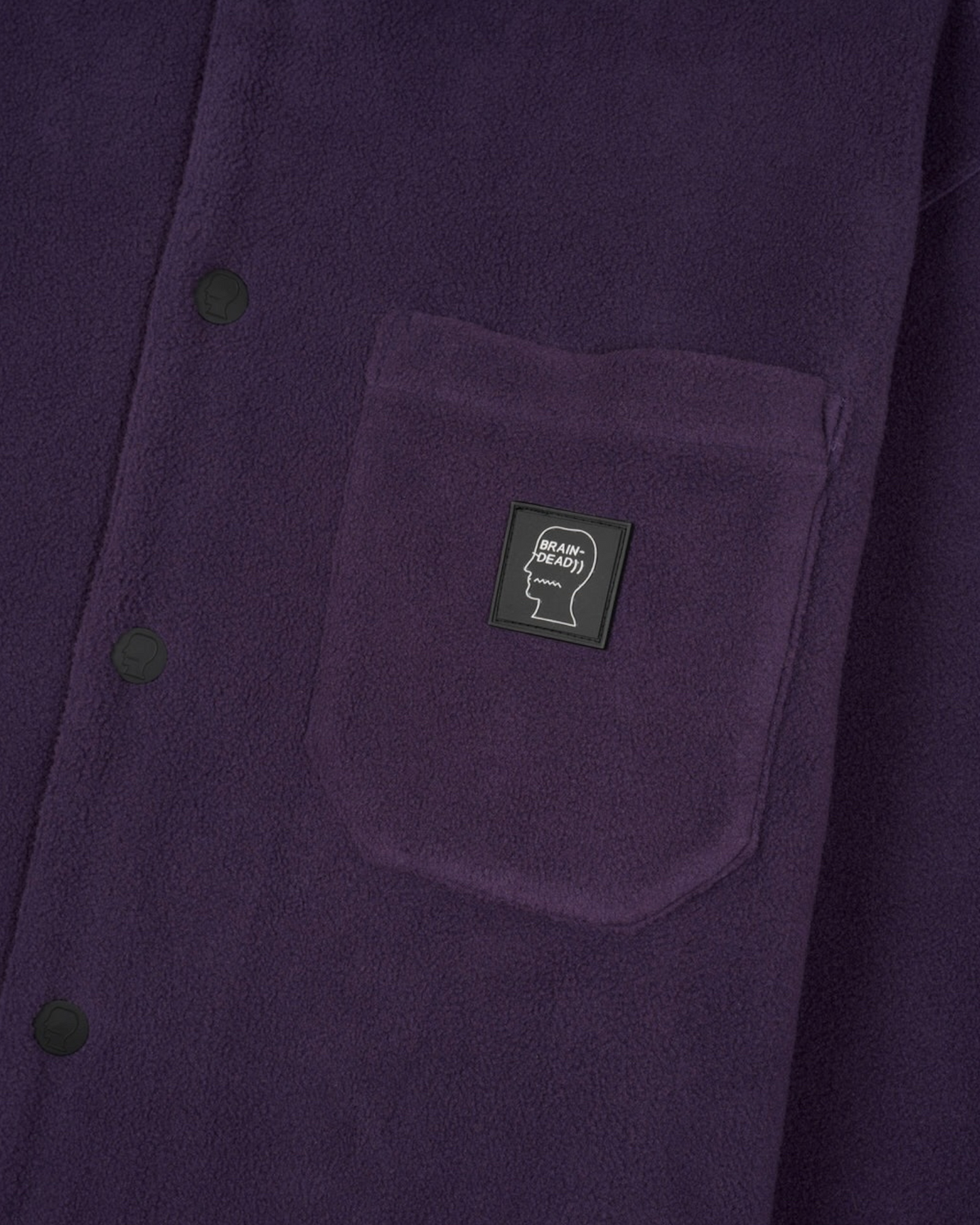 BRAIN DEAD POLAR FLEECE CLIMBER SHIRT (PURPLE)