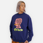 BRAIN DEAD WORM HOLE CREWNECK (SLATE)