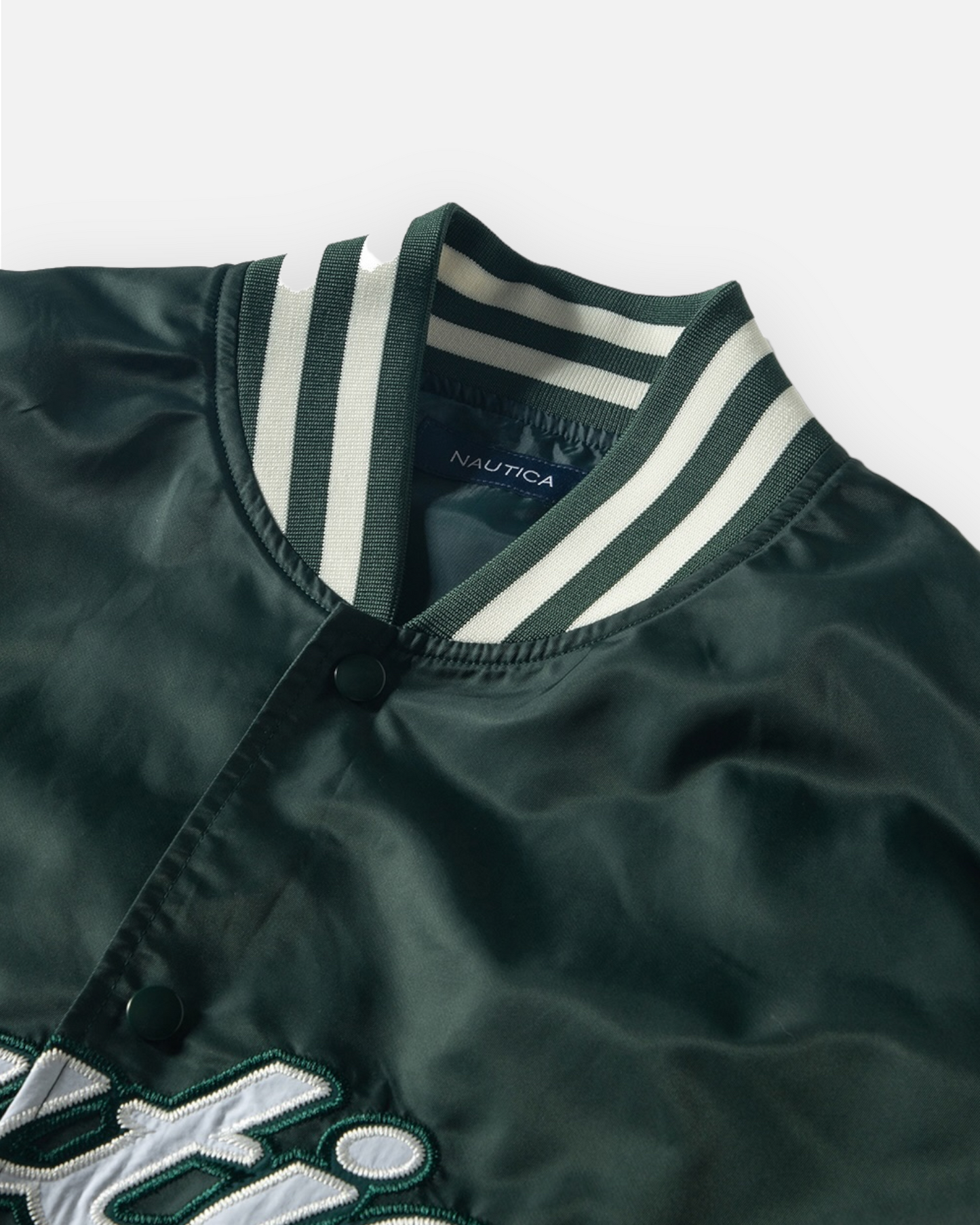 NAUTICA L/W JACKET STADIUM JACKET (GREEN, 3UE)