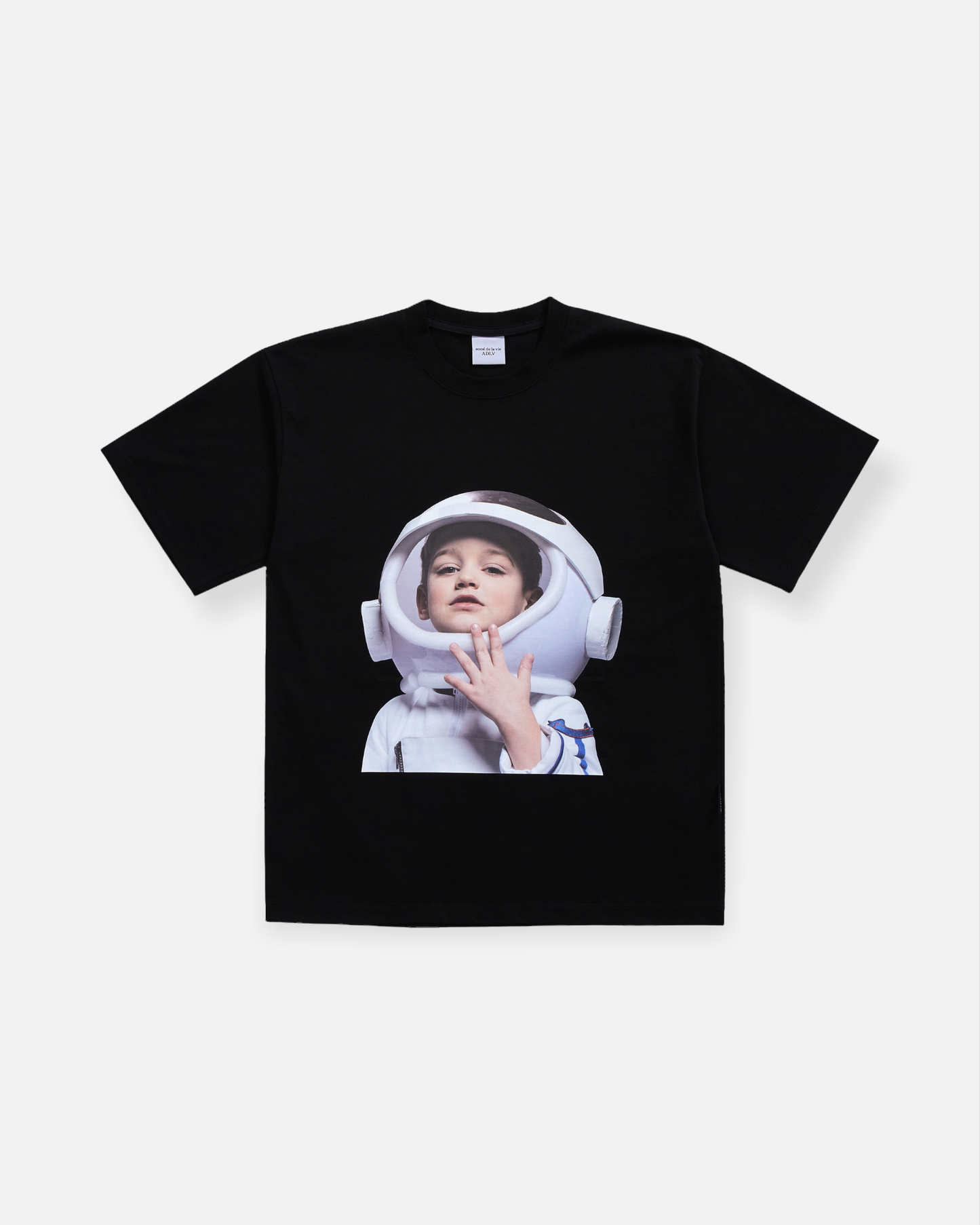ADLV BABY FACE SHORT SLEEVE T-SHIRT BLACK ASTRONAUT (ASTRONAUT)