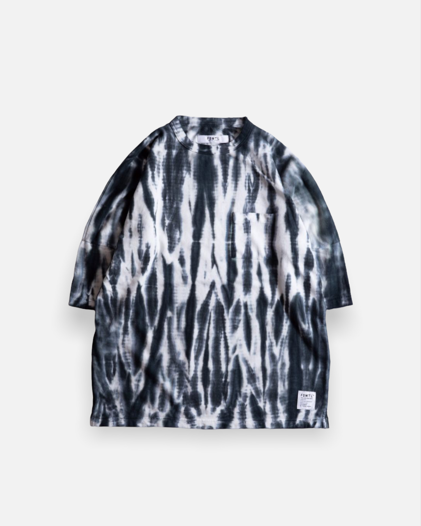 TIE DYE WIDE TEE (BLACK)