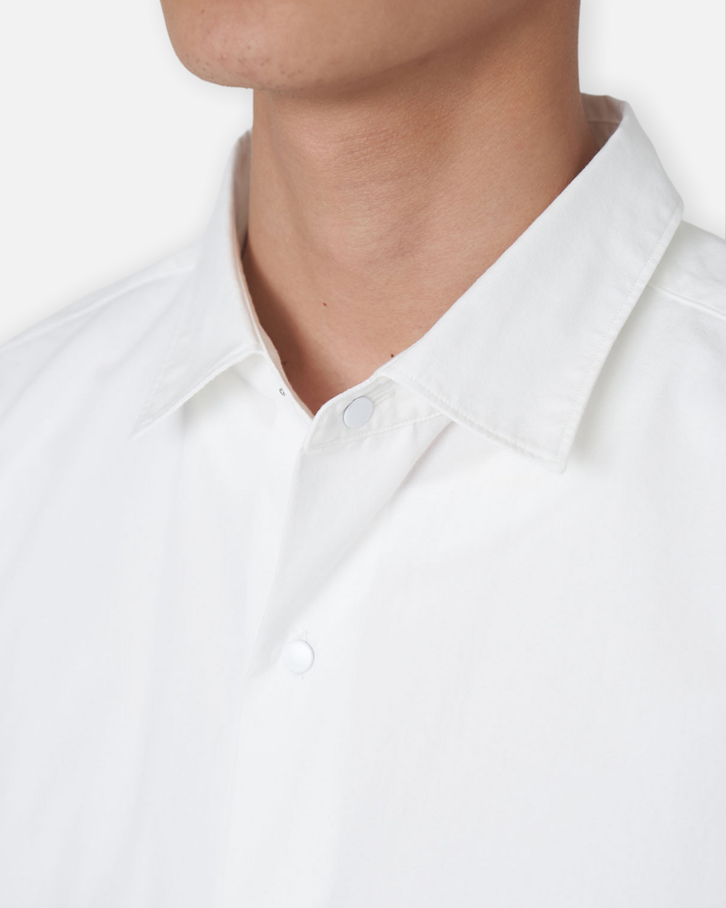 NANAMICA REGULAR COLLAR WIND H/S SHIRT (OFF WHITE)