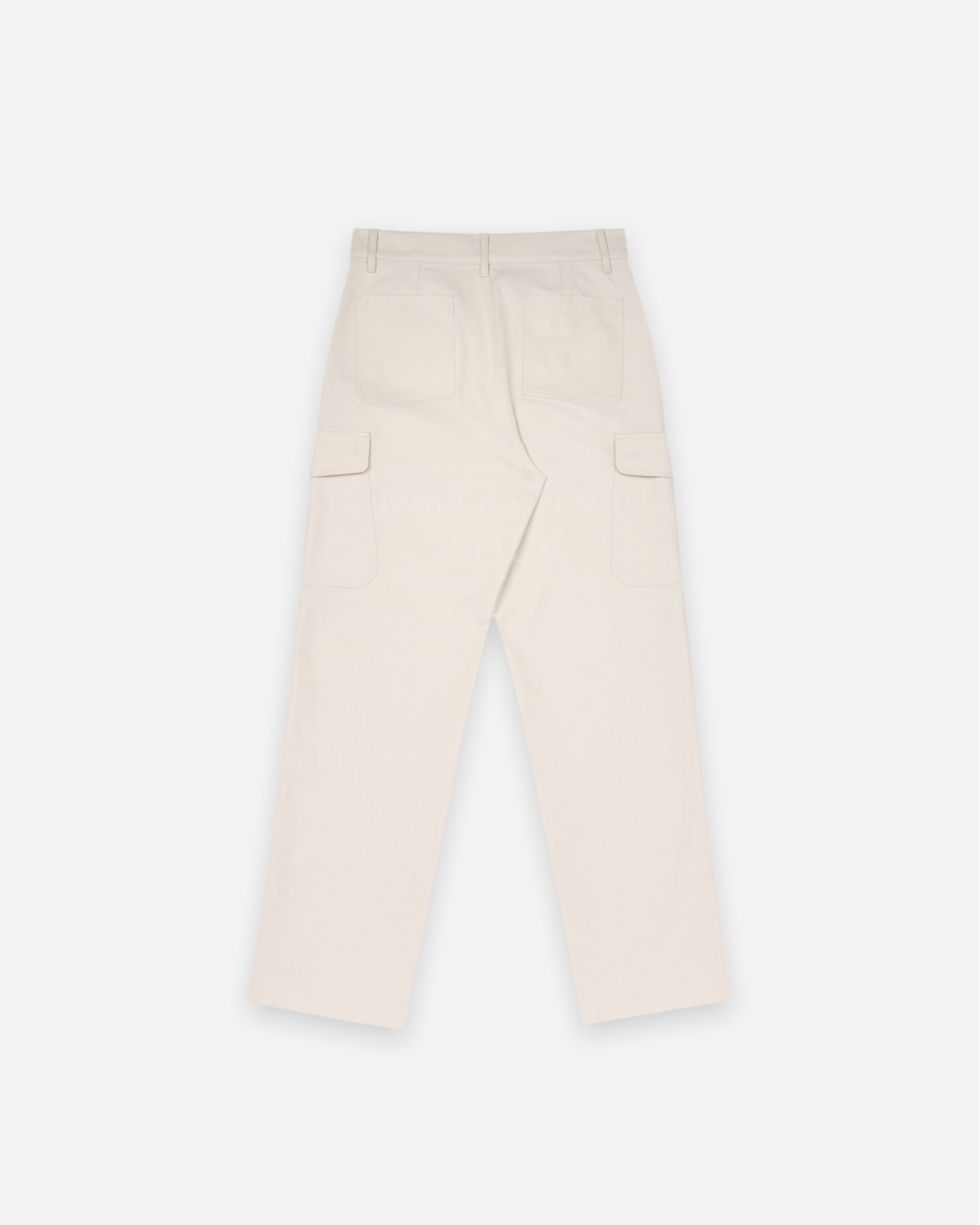 ADLV x LISA A LOGO EMBLEM EMBROIDERY CARGO PANTS (IVORY)