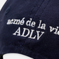 ADLV x LISA A LOGO EMBLEM CHAIN EMBOSSING PATCH BALL CAP (NAVY)