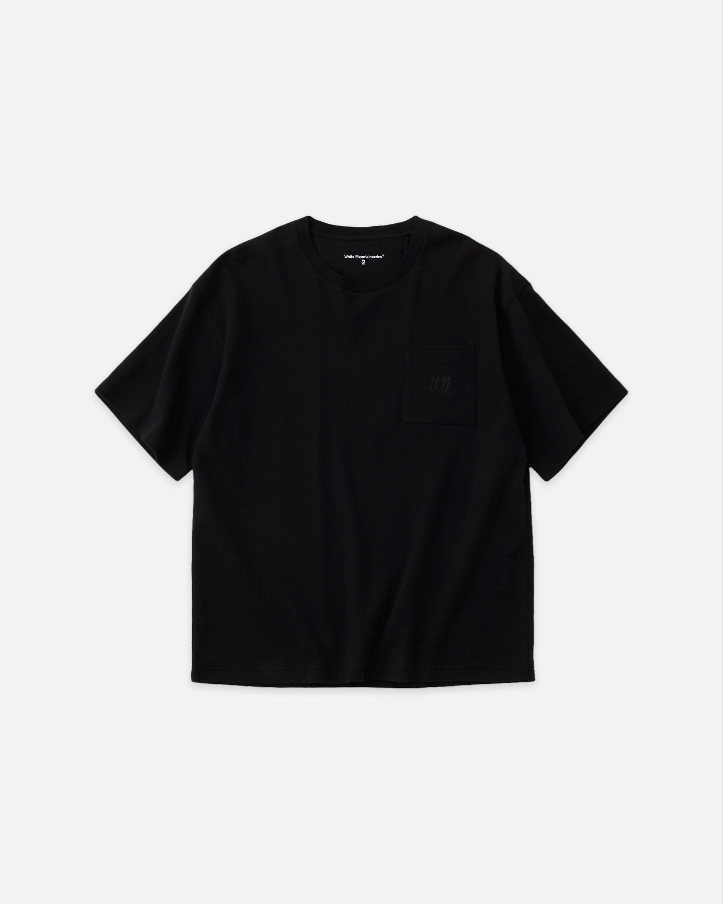 WM LOGO EMBROIDERY POCKET T-SHIRT (BLACK)