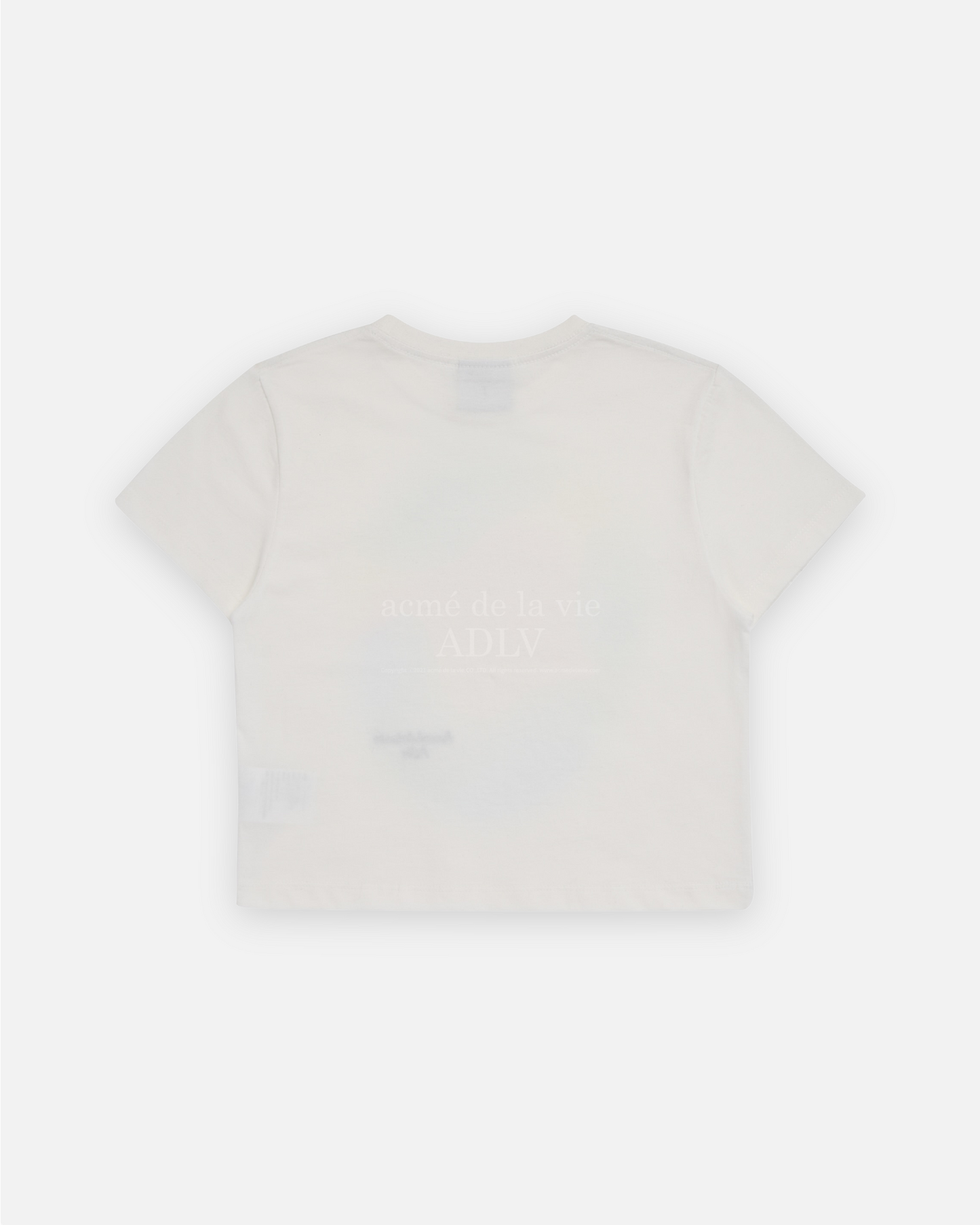 RAINBOW GRADATION ARTWORK CROP TOP SHORT SLEEVE T-SHIRT
CREAM