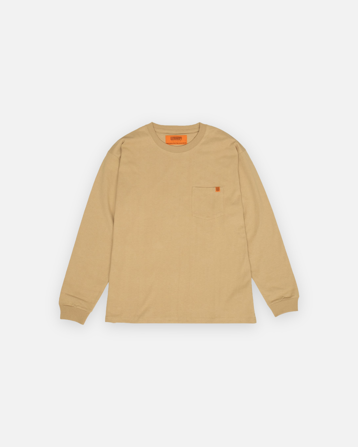 UNIVERSAL OVERALL POCKET L/S 12/ US COTTON OE (BEIGE)