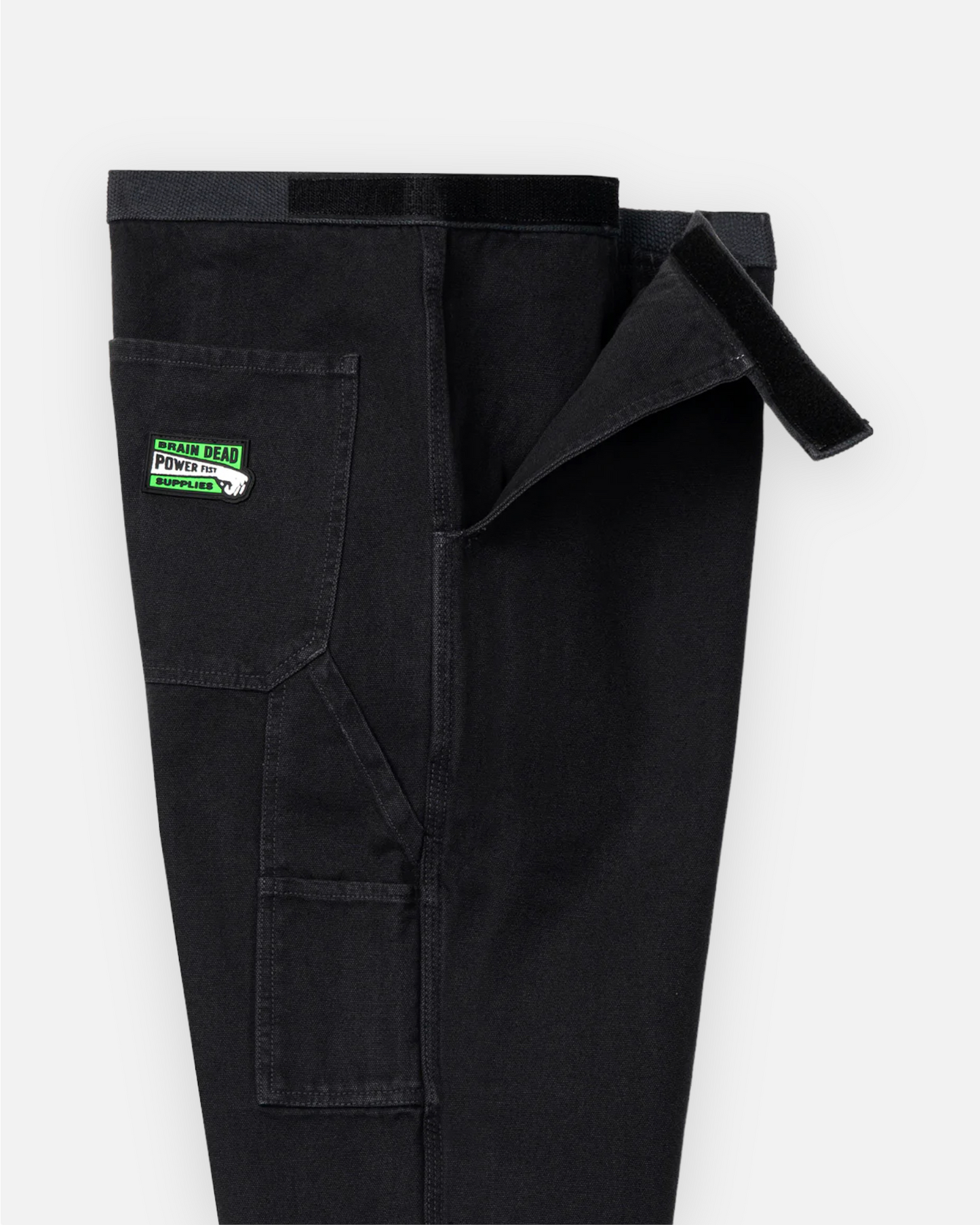 BRAIN DEAD WASHED HARD WARE/ SOFT WEAR CARPENTER PANT (PIGMENT BLACK)