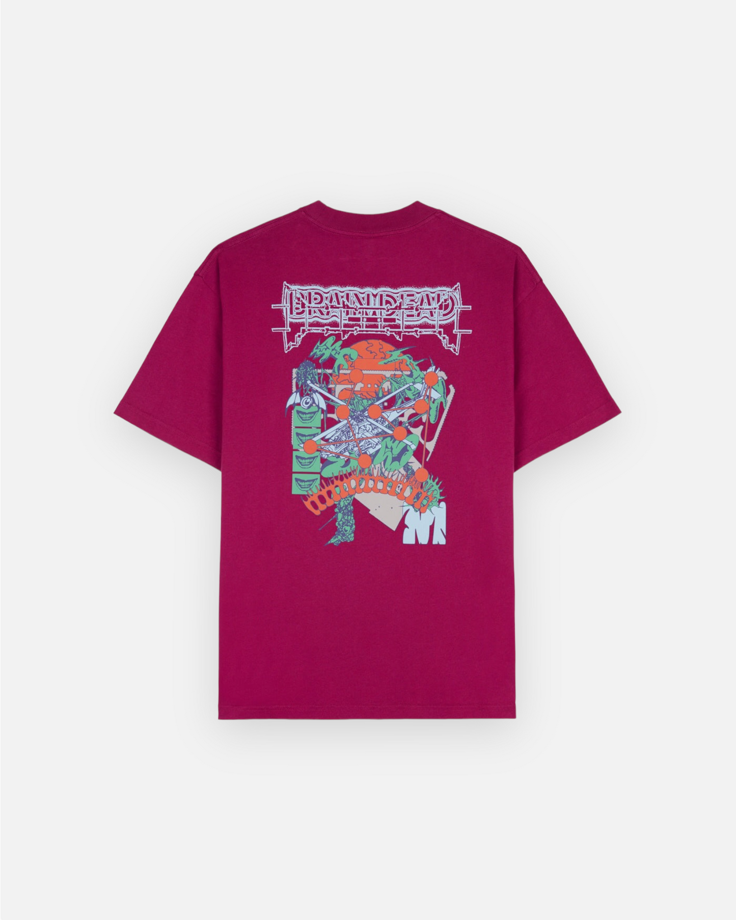 BRAIN DEAD HELICOPTER T-SHIRT (MAROON)