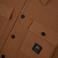 BRAIN DEAD WAFFLE SNAP FRONT SHIRT (LIGHT BROWN)