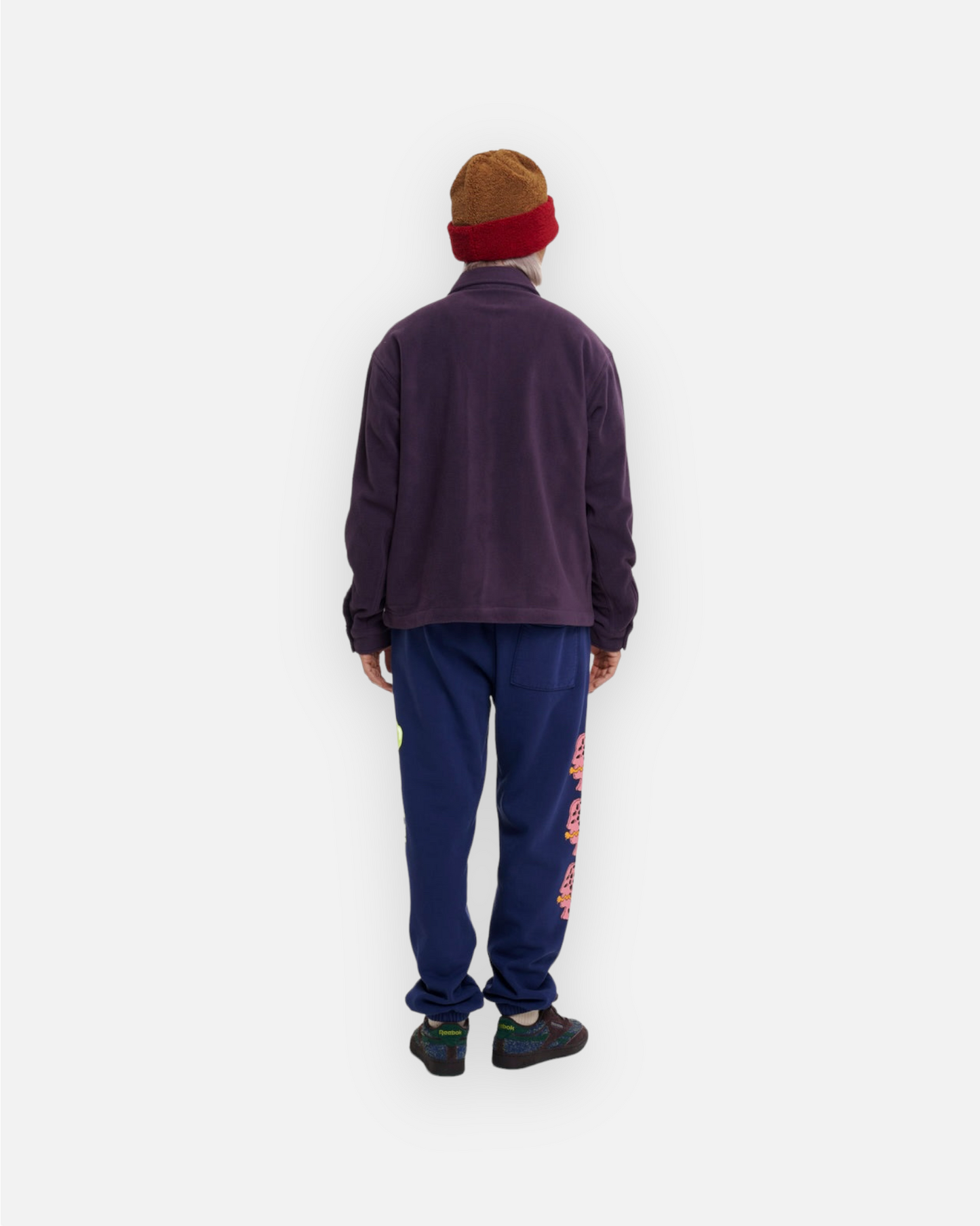 BRAIN DEAD POLAR FLEECE CLIMBER SHIRT (PURPLE)