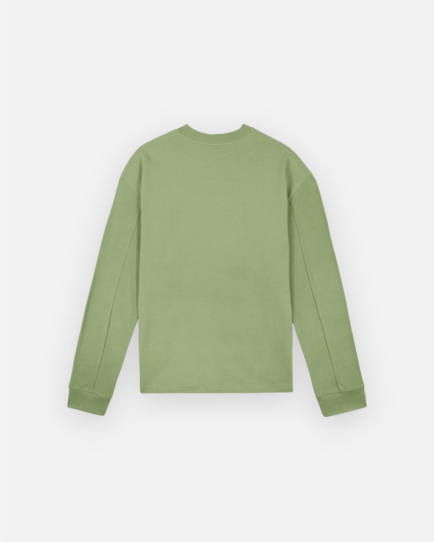 BRAIN DEAD ORACLE PIQUE LONG SLEEVE SHIRT (SEAFOAM)