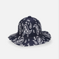 PAISLEY WIDE BRIM CASUAL (DARK BLUE/WHITE)
