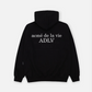 ADLV BABY FACE HOODIE BLACK ASTRONAUT (BLACK)
