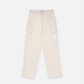 ADLV x LISA A LOGO EMBLEM EMBROIDERY CARGO PANTS (IVORY)