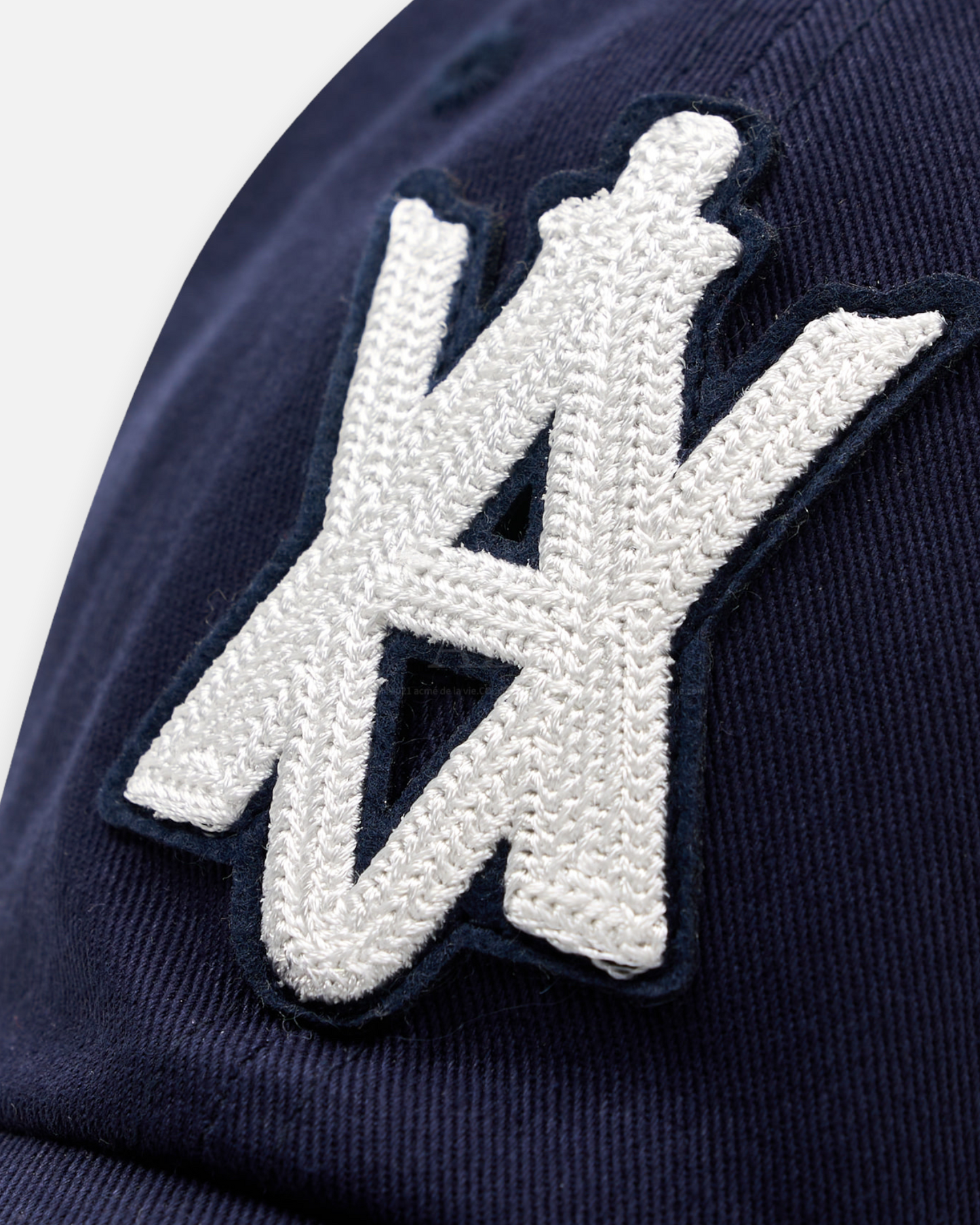 ADLV x LISA A LOGO EMBLEM CHAIN EMBOSSING PATCH BALL CAP (NAVY)