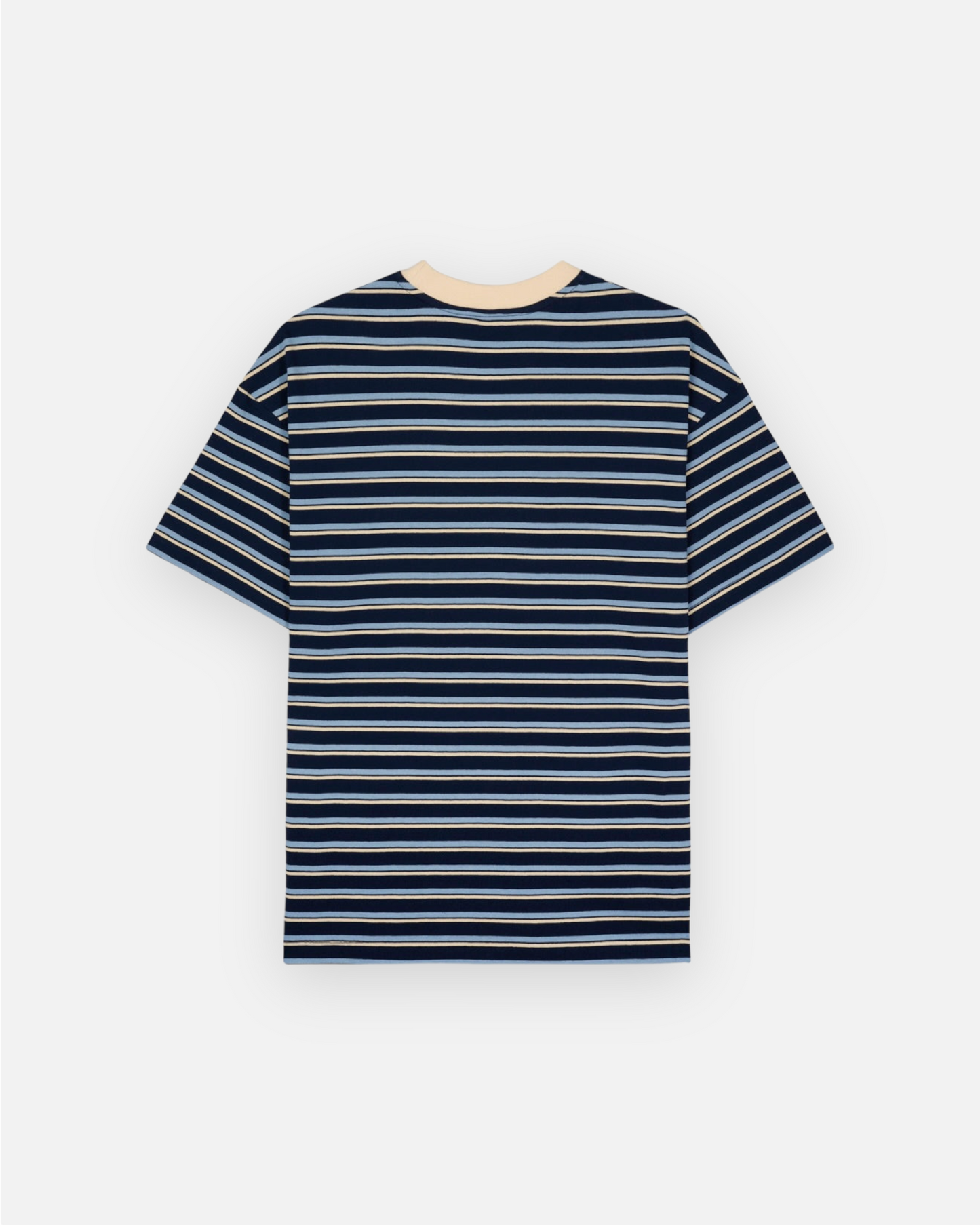 BRAIN DEAD 94 STRIPED T-SHIRT (NAVY MULTI)