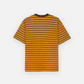 BRAIN DEAD 94 STRIPED T-SHIRT (ORANGE MULTI)