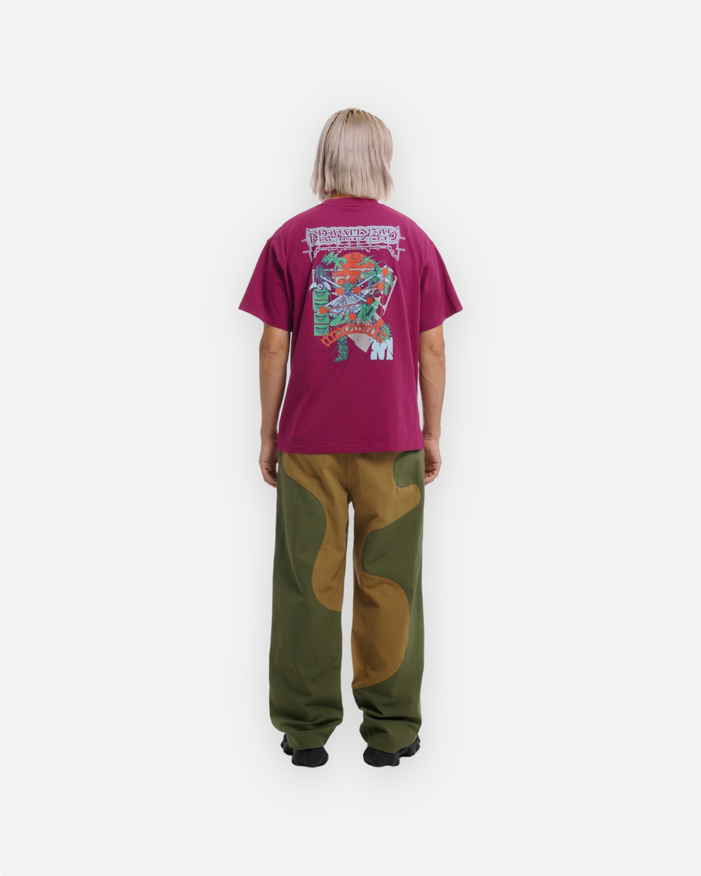 BRAIN DEAD HELICOPTER T-SHIRT (MAROON)