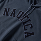 NAUTICA KNIT ACTIVE HEAVY WEIGHT SWEAT GARMENT DYED ARCHLOGO HOODIE (NAVY, 4NV)