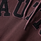 NAUTICA KNIT ACTIVE HEAVY WEIGHT SWEAT GARMENT DYED ARCHLOGO HOODIE (BURGUNDY, 6WW)