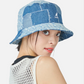 DENIM MASHUP BUCKET (MEDIUM BLUE)